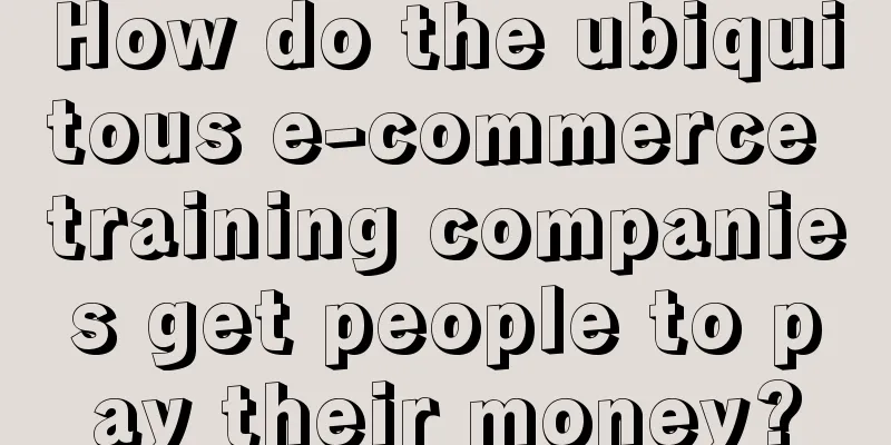 How do the ubiquitous e-commerce training companies get people to pay their money?
