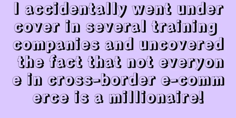 I accidentally went undercover in several training companies and uncovered the fact that not everyone in cross-border e-commerce is a millionaire!