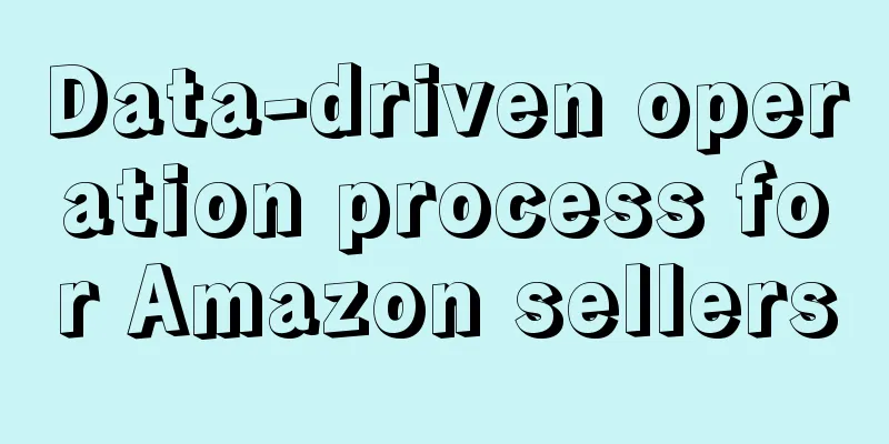 Data-driven operation process for Amazon sellers