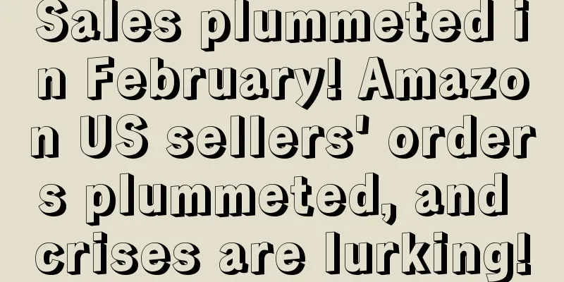 Sales plummeted in February! Amazon US sellers' orders plummeted, and crises are lurking!