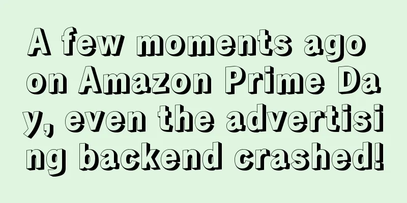 A few moments ago on Amazon Prime Day, even the advertising backend crashed!