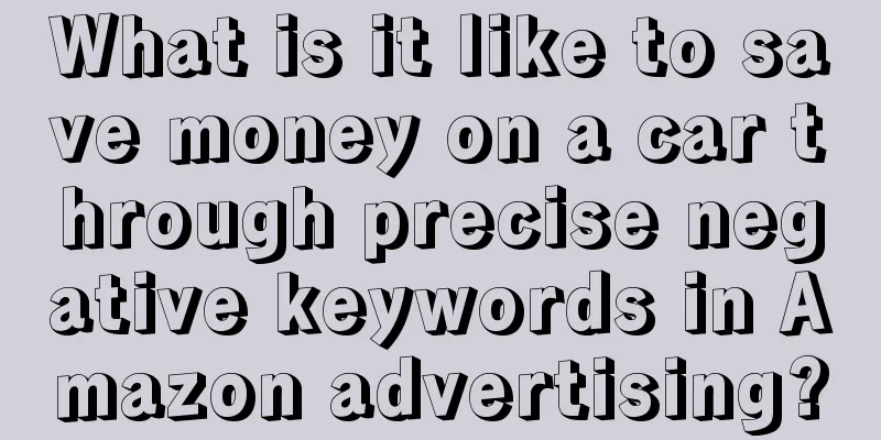 What is it like to save money on a car through precise negative keywords in Amazon advertising?