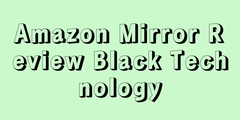 Amazon Mirror Review Black Technology