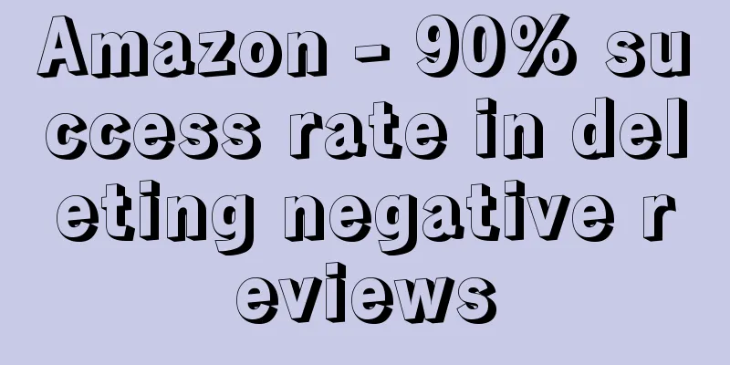 Amazon - 90% success rate in deleting negative reviews