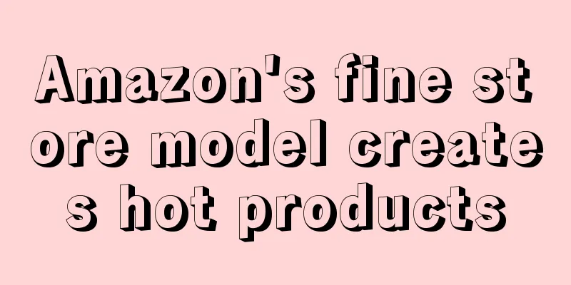 Amazon's fine store model creates hot products