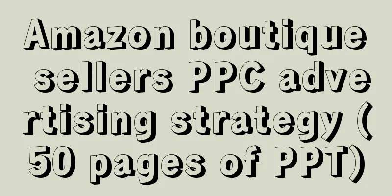 Amazon boutique sellers PPC advertising strategy (50 pages of PPT)