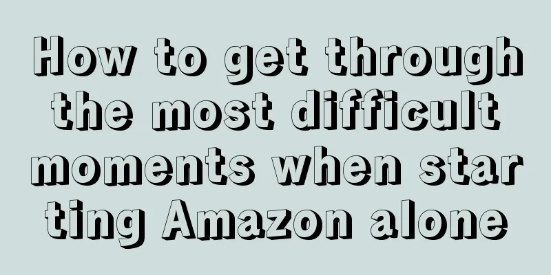 How to get through the most difficult moments when starting Amazon alone
