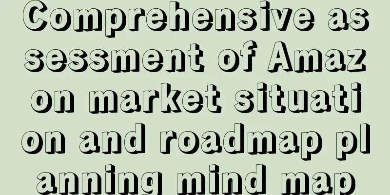Comprehensive assessment of Amazon market situation and roadmap planning mind map