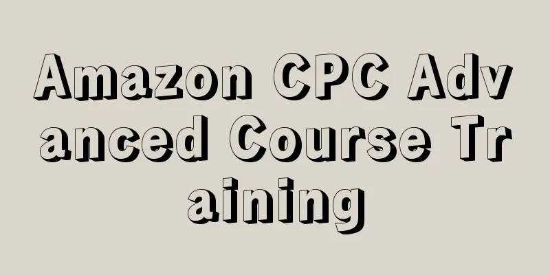 Amazon CPC Advanced Course Training