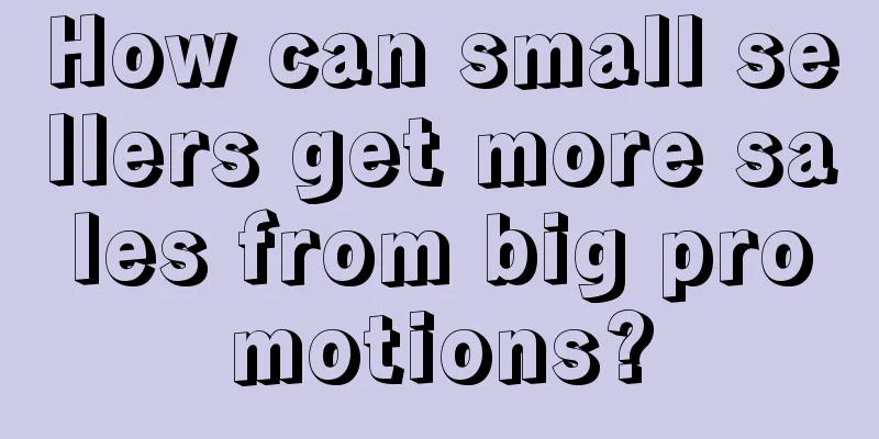 How can small sellers get more sales from big promotions?