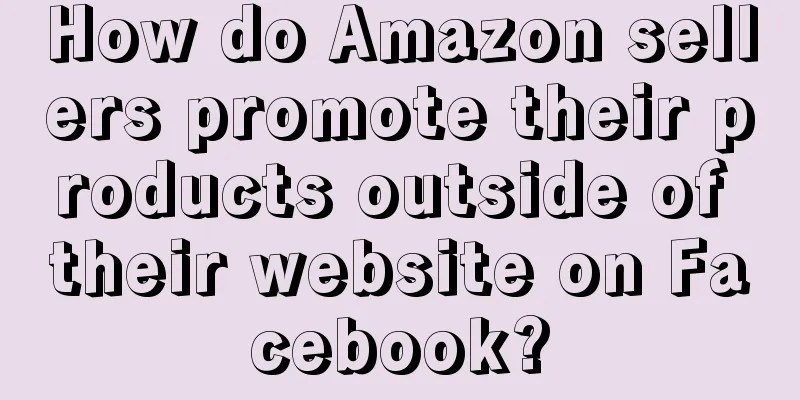 How do Amazon sellers promote their products outside of their website on Facebook?