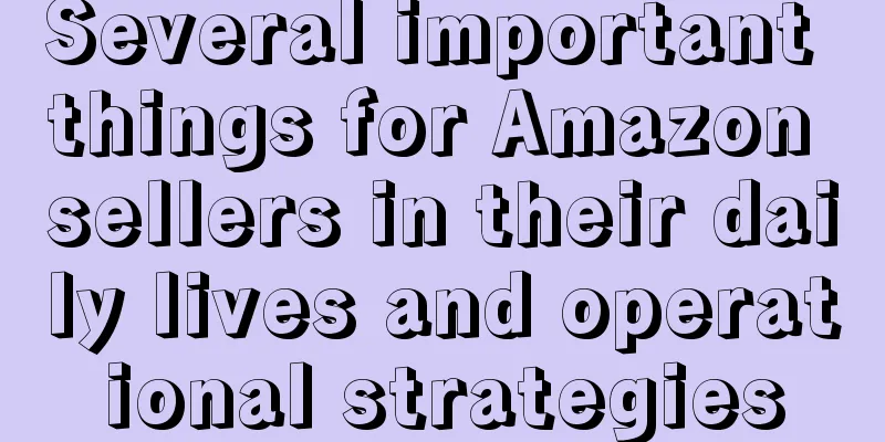 Several important things for Amazon sellers in their daily lives and operational strategies