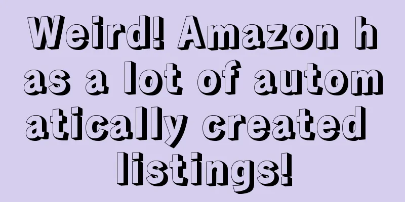 Weird! Amazon has a lot of automatically created listings!