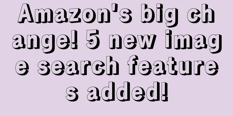 Amazon's big change! 5 new image search features added!