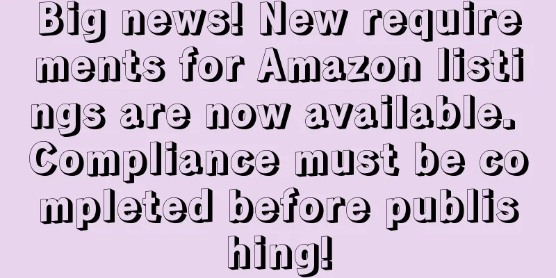 Big news! New requirements for Amazon listings are now available. Compliance must be completed before publishing!