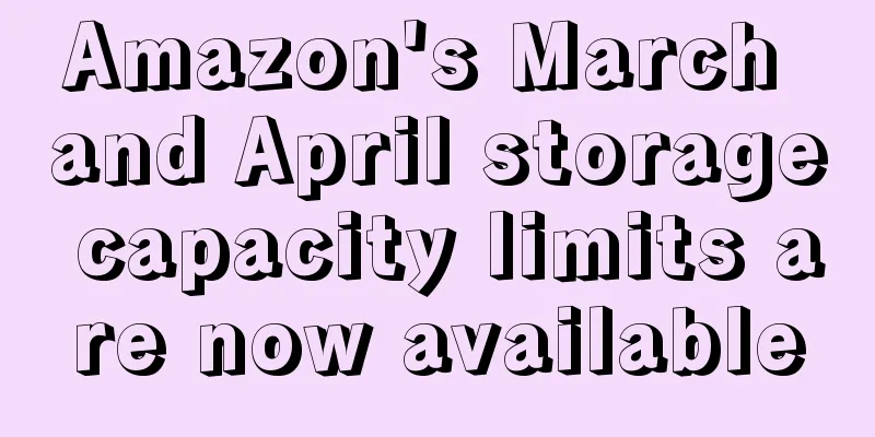 Amazon's March and April storage capacity limits are now available