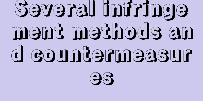 Several infringement methods and countermeasures
